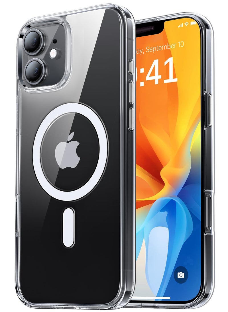 Eligo - iPhone 11 Magnetic Case, Compatible with MagSafe,【Anti-Yellowing】Crystal Clear Shockproof Protection Back Cover, Ultra Slim Strong Magnet Phone Shell Case for Apple 11 (2019) - Image 1