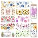 Coowayze UV DTF Cup Wraps for 16 oz Glass Cups 10 Sheets Cup Wrap Transfer Stickers Cup Transfer Wraps Rub on Transfers for Crafts Furniture Flower Decals Cup Vinyl Wrap Bulk for Tumblers Libbey Cups Wood - Image 2