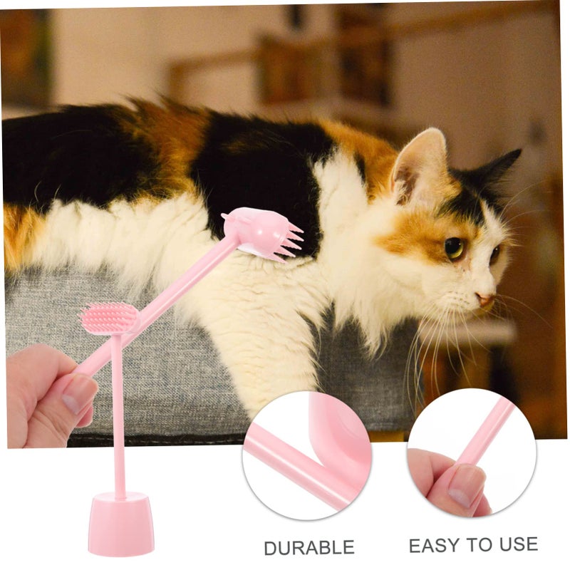 Cat Self Grooming Massage Brush For Hair Removal Shedding And Itching Relief Blue - Image 4