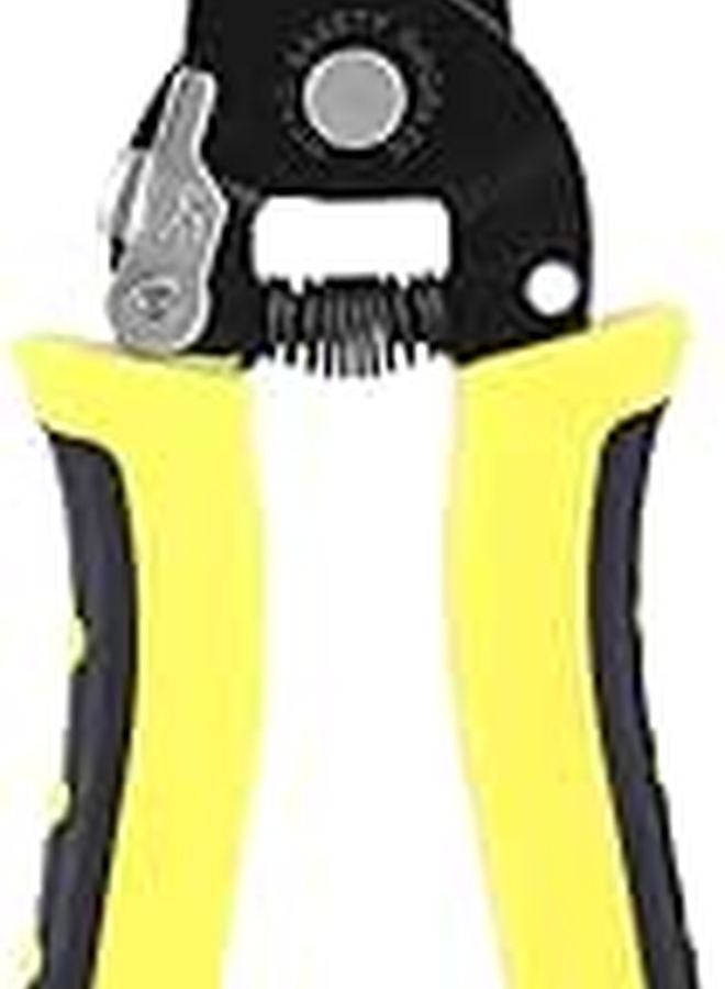 Steel Wire Stripper Cutter 8 6in Ergonomic Grip for 10 22AWG Cables 7 in 1 Tool - Image 1