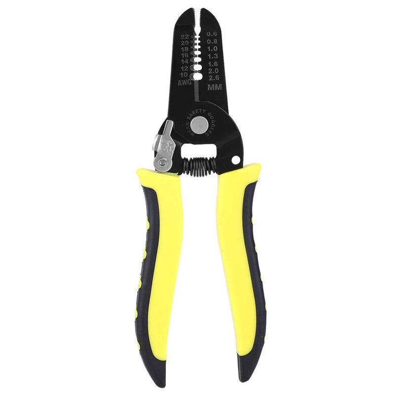 Steel Wire Stripper Cutter 8 6in Ergonomic Grip for 10 22AWG Cables 7 in 1 Tool - Image 2