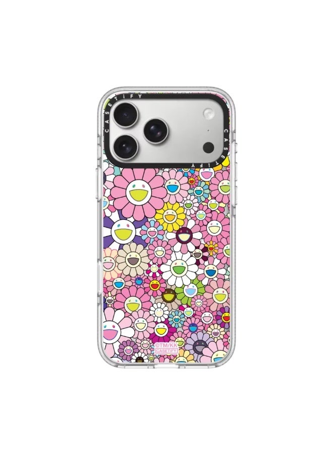 CASETiFY Takashi Murakami FLOWERS BLOOM Magnetic Phone Case for iPhone 17 Pro Max, Drop-proof, Scratch-resistant, Wireless Charging Compatible, Cute Floral Art Cover - Image 1