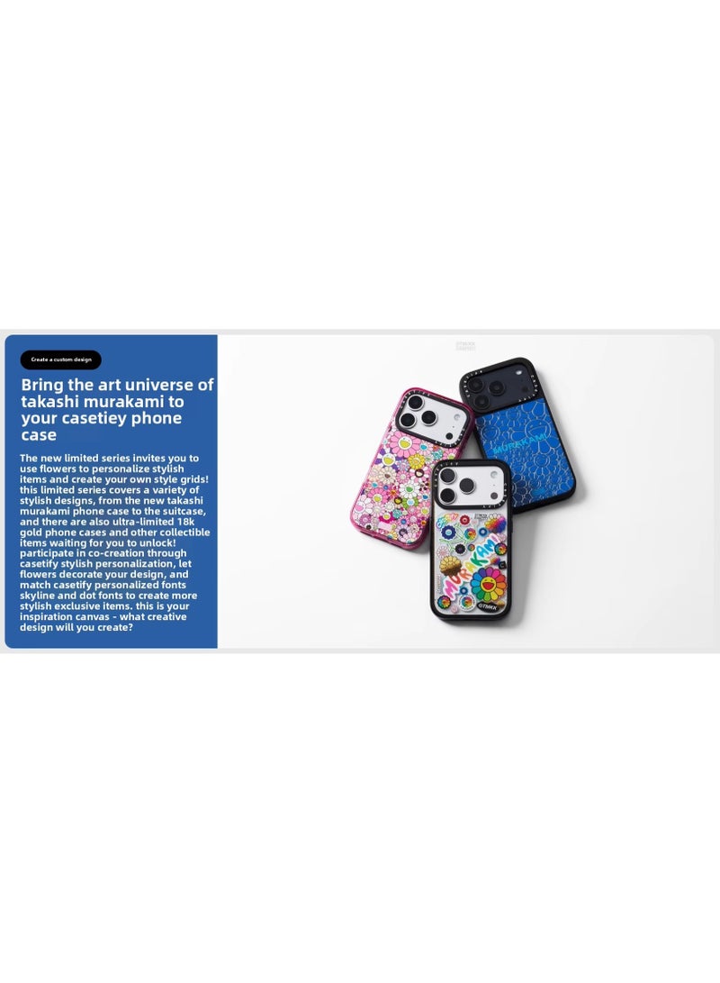 CASETiFY Takashi Murakami FLOWERS BLOOM Magnetic Phone Case for iPhone 17 Pro Max, Drop-proof, Scratch-resistant, Wireless Charging Compatible, Cute Floral Art Cover - Image 3