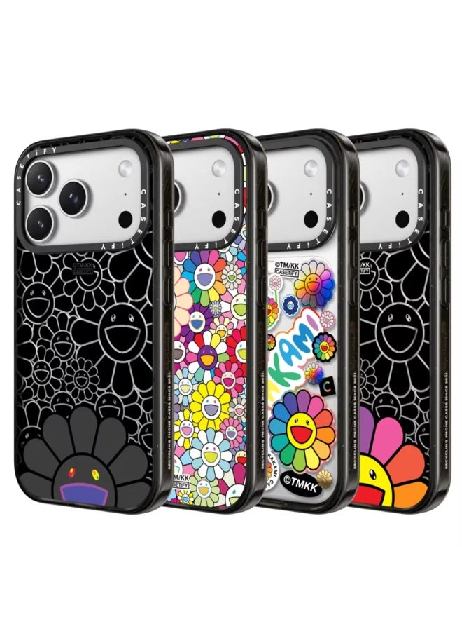 CASETiFY Takashi Murakami FLOWERS BLOOM Magnetic Phone Case for iPhone 17 Pro Max, Drop-proof, Scratch-resistant, Wireless Charging Compatible, Cute Floral Art Cover - Image 5