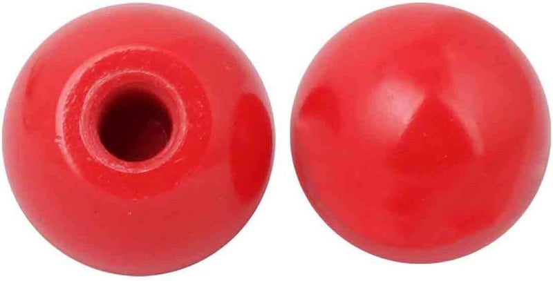 COMOK Ball Handle Knob M8 Threaded Red Ball Knob Machine Control Handle 32mm Diameter Ball Nut 10Pcs - Image 2