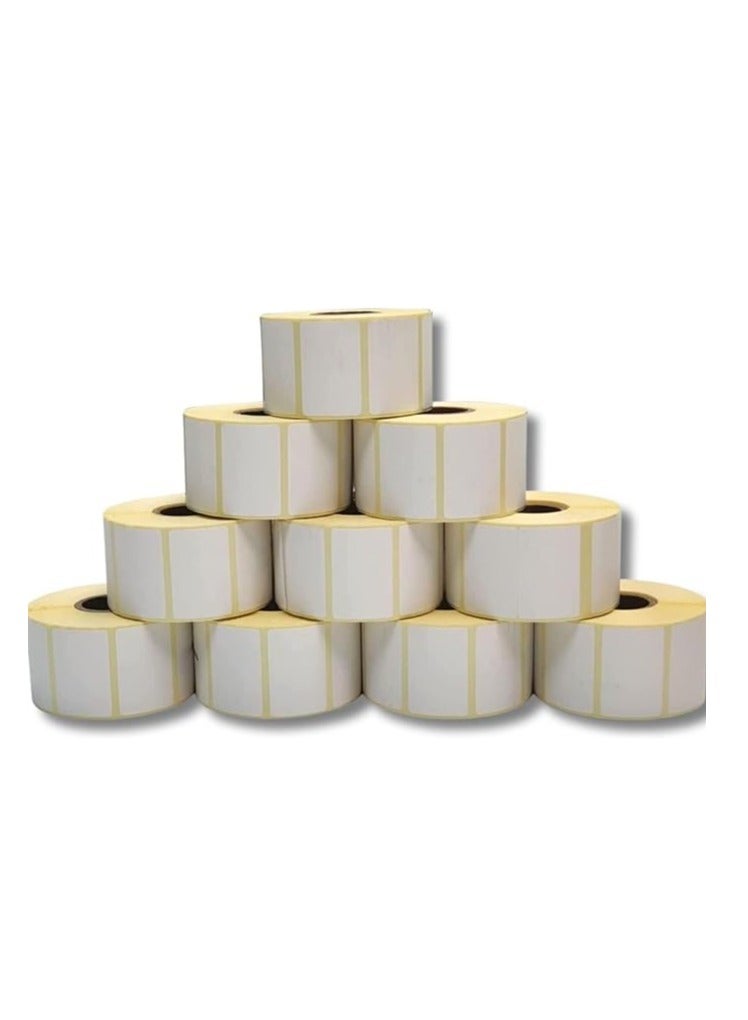 Terabyte Direct Thermal Barcode Label Sticker POS 38mm x 25mm  1000 Labels per  10 Rolls - Image 1