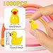 ONLYFU 1000Pcs Mini Resin Ducks Bulk Tiny Duck Figurine for Fairy Garden Landscape Aquarium Potted Plant Decoration Prank Game DIY Ornament Party to Hide Miniature Dollhouse Accessories Yellow - Image 4