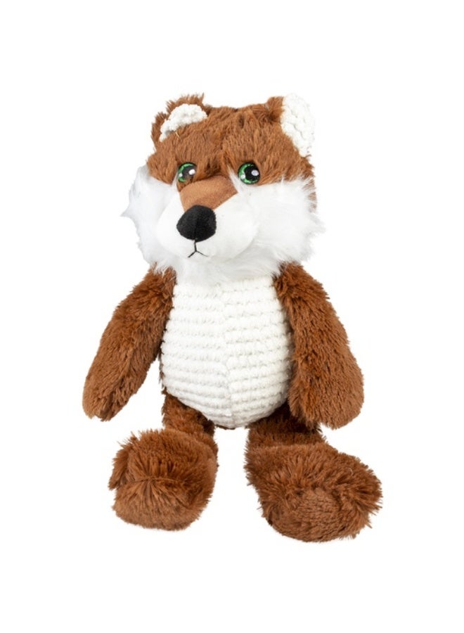 Duvo + Duvo+ Plush Wolf Tummy Brown/White - Dog Toy 37x12x10cm - Image 1