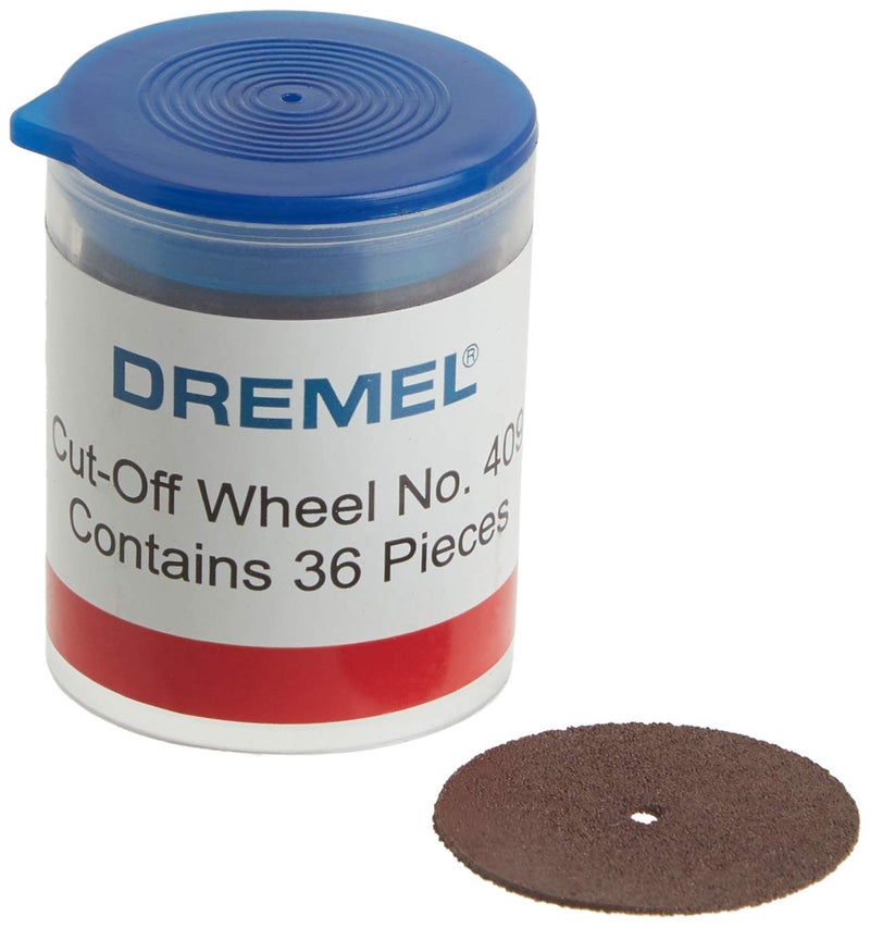Dremel 409 Cut-Off Wheel, 15/16" (23.8 mm) Diameter, .025â€ (0.6mm) disc Thickness, Cutting Rotary Tool Accessory (36 Pieces) - Image 1