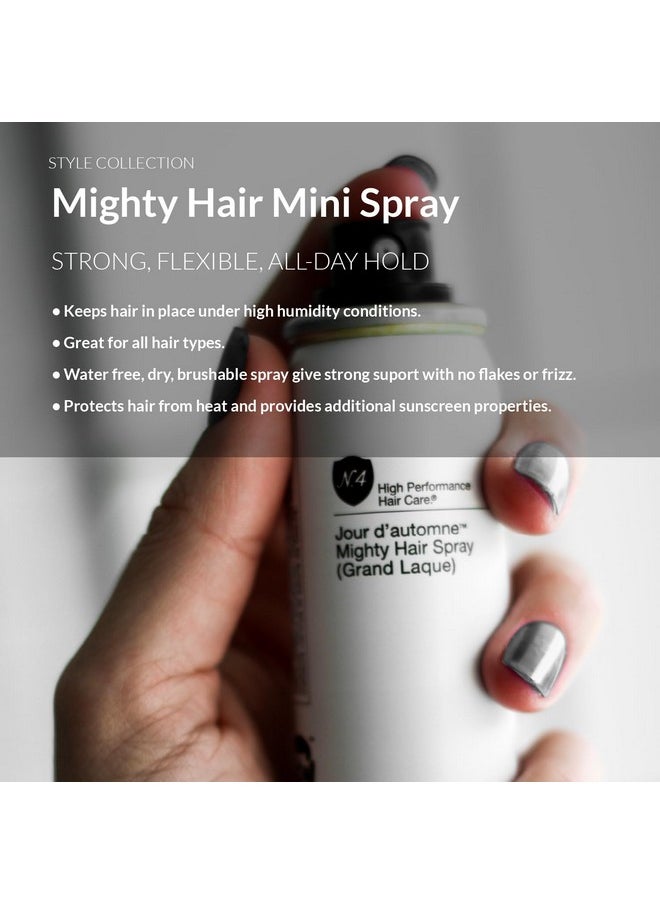 Number 4 - Umber 4 Mini Hairspray For Women And Men Travelsize Strong Hold Hair Spray - Image 1