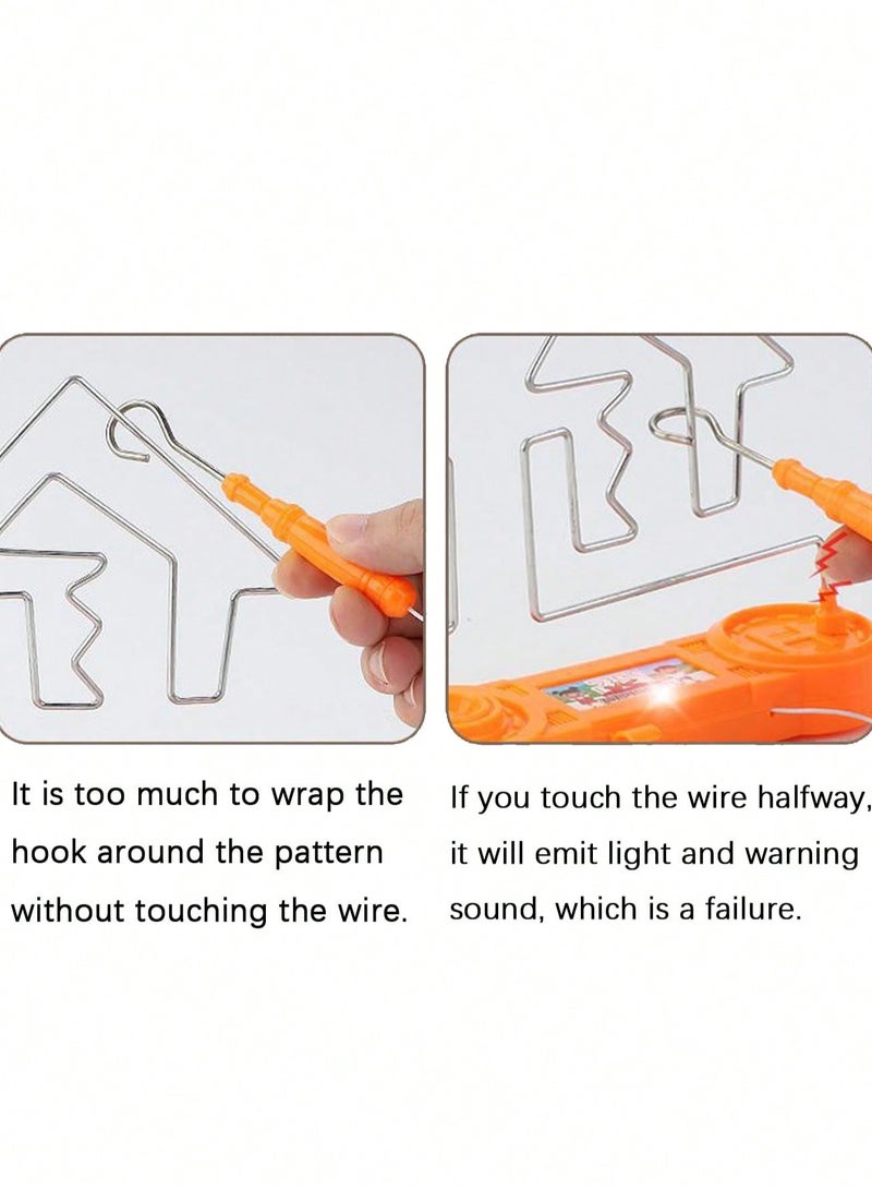 لعبة متاهة كهربائية للأطفال – لعبة تفاعلية لتطوير مهارات التركيز والتنسيق – مستويات صعوبة مزدوجة، مؤثرات صوتية، مادة بلاستيكية متينة – مثالية للمتعة العائلية، ألعاب الحفلات واللعب التعليمي – مناسبة - Image 5