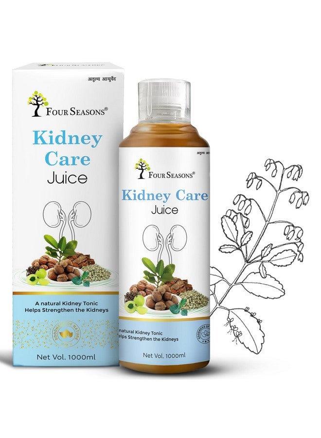 Four Seasons Four Seasons Kidney Detox (Care) Juice 1000ml | Natural Kidney Support Supplement | Ayurvedic Medicine for Kidney | Enriched with 10+ Herbs Amla, Harad, Bhumi Alma, Jeera, Hing, Pudina | No Added Sugar & Chemical (1)  - Image 1