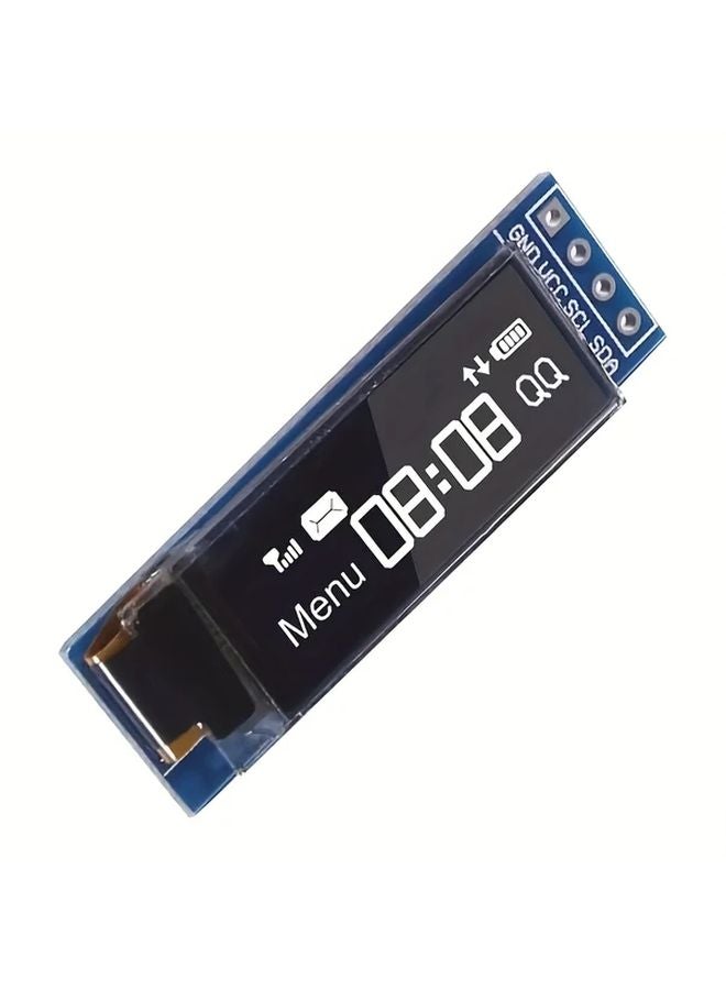شاشة أوليد SSD1306 مقاس 0.91 بوصة بإضاءة خلفية زرقاء 128x32 واجهة I2C IIC متوافقة مع أردوينو راسبيري باي ESP32 - Image 5