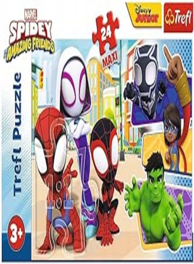Trefl 24 Pieces Maxi Spidey and His Amazing Friends
