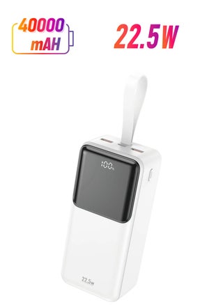 P64 40000mAh Power Bank – 22.5W Fast Charging with 3 Outputs and LCD Digital Display White - pzsku/Z94055C6A59EC58995116Z/45/_/1740034294/ecebe368-a5cf-49a8-8b0a-dfdb75edf854