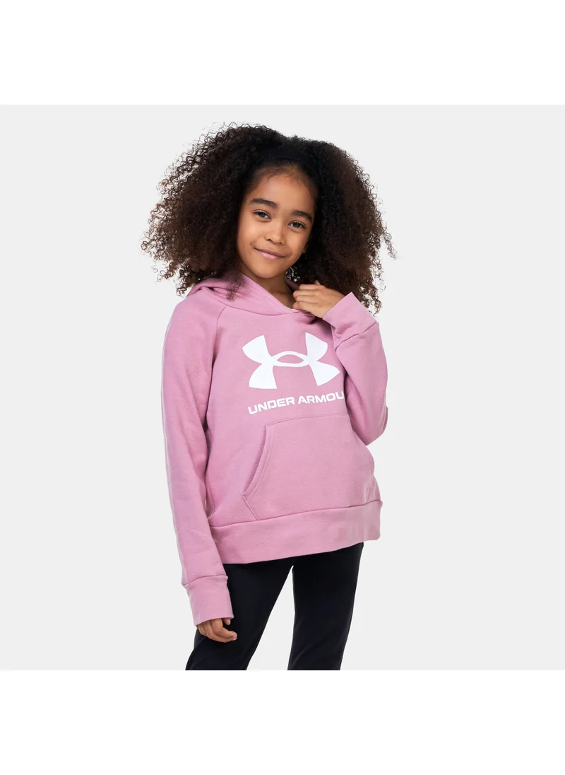UNDER ARMOUR Kids' Rival Fleece Big Logo Hoodie