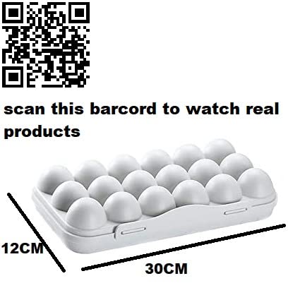 MAGHROLA 18 Grids Egg Holder with lid for RefrigeratorHomeoutdoor Compartment Egg Storage Box for Kitchen Buckle Design Egg Storage Box Freestanding Egg Tray Suitable for Home2 PCS Grey - Image 2