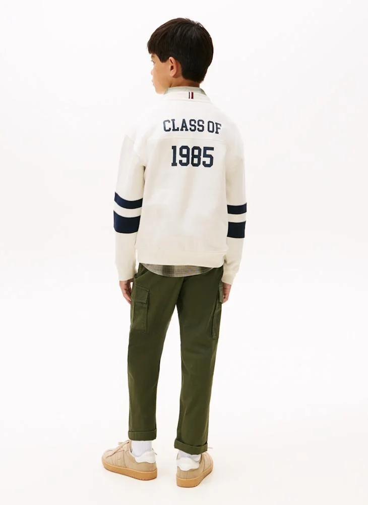 TOMMY HILFIGER Kids Varsity Varsity Colourblock Sweatshirt