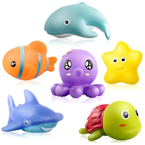 Hely Cancy Bath Toys for Kids No Hole Baby Bath Toys 1 Year Old Bath Toys for Infant Boys Girls Shower Water Pool Toys - Image 1