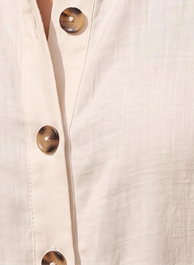 Splash FAV Basics Linen Shirt Dress with Belt