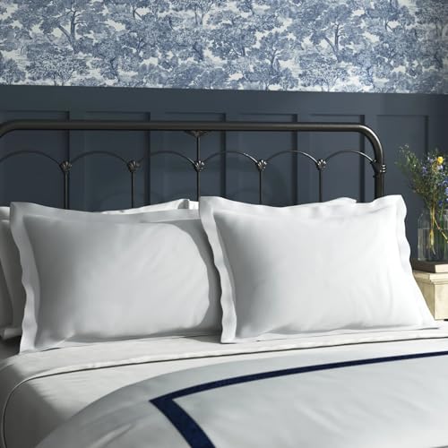 Sleepsia Microfiber Bed Pillow for Sleeping | Down Alternative Ultrasoft Cotton Washable Pillow | Soft Pillow (Hotel White Pack of 2) 16X24 - Image 1