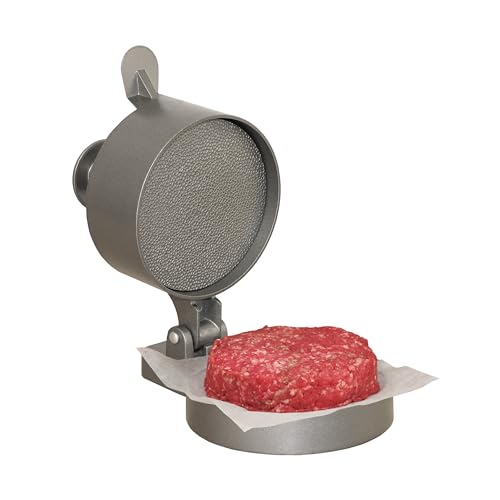 Weston Burger Press, Makes 4 1/2" Diameter Patties for Hamburger, Crab Cakes, Sausage, 1/4lb to 3/4lb, Single, Non-stick Heavy-Duty Cast Aluminum (07-0301) - Image 1