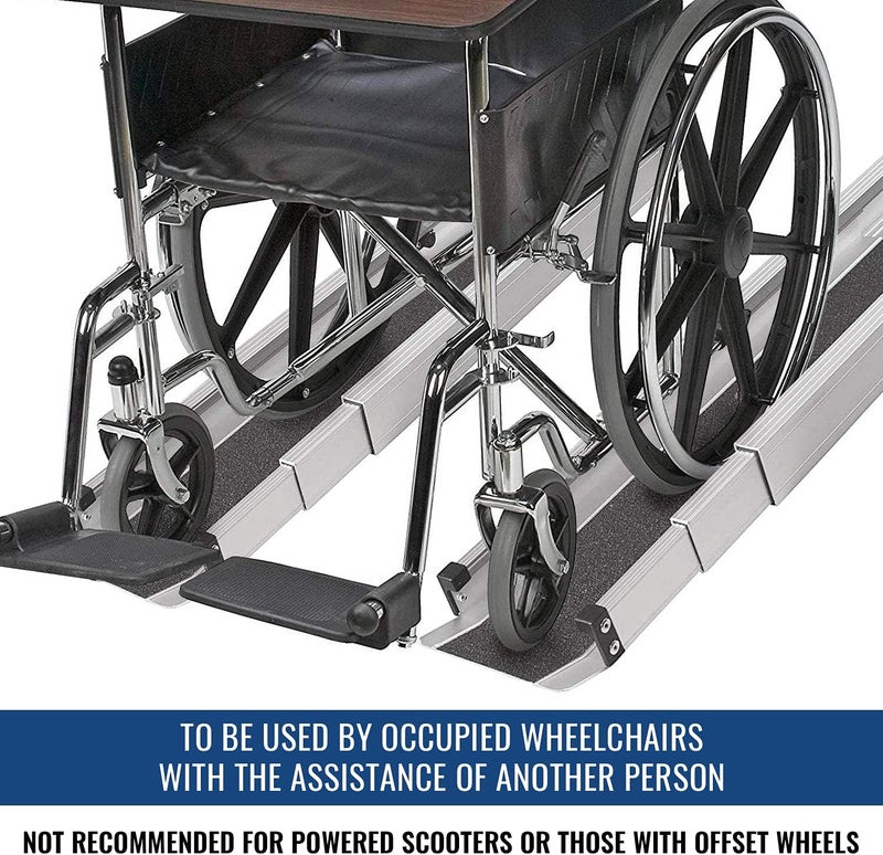 DMI Ramps For Wheelchairs For Home  600 lb capacity  Adjustable Portable Wheelchair Ramp 35 Ft Long 45 In Wide  2 Wheelchair Ramps For Home Steps  Handicap Ramp  Temporary Ramp Over Stairs - Image 5