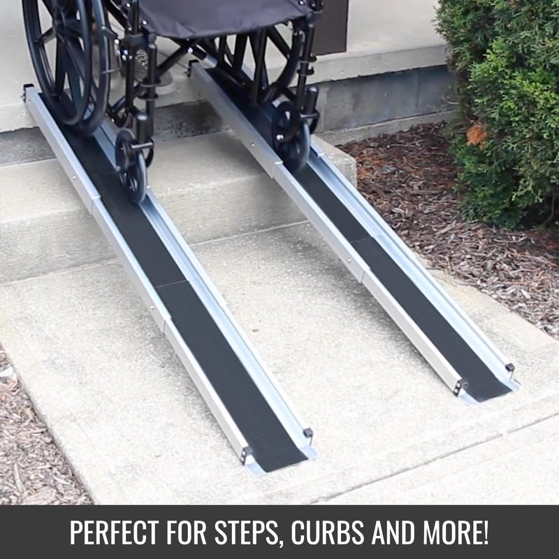 DMI Ramps For Wheelchairs For Home  600 lb capacity  Adjustable Portable Wheelchair Ramp 35 Ft Long 45 In Wide  2 Wheelchair Ramps For Home Steps  Handicap Ramp  Temporary Ramp Over Stairs - Image 2
