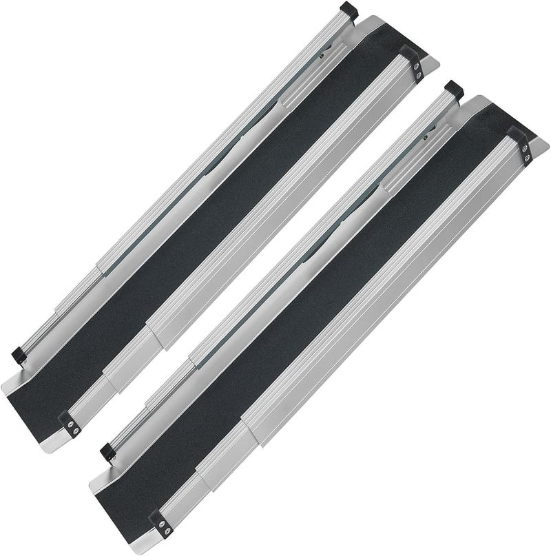 DMI Ramps For Wheelchairs For Home  600 lb capacity  Adjustable Portable Wheelchair Ramp 35 Ft Long 45 In Wide  2 Wheelchair Ramps For Home Steps  Handicap Ramp  Temporary Ramp Over Stairs - Image 1