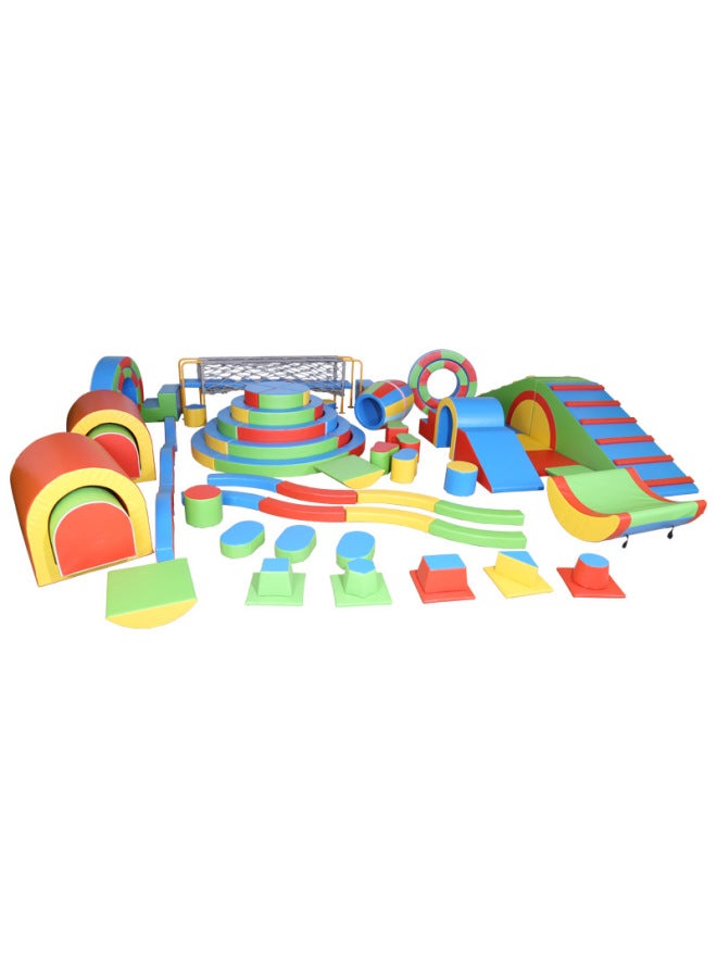 other/other Early Education Center Kindergarten Indoor Children's Inductive Training Equipment Large Slide Soft Toy Complete Set - Image 5