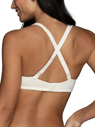 Vanity Fair Womens With 2-way Convertible Straps, Body Caress Full Coverage, Lightly Lined Cups Up To Dd Bra, Wirefree - Ivory, 34B US - Image 2