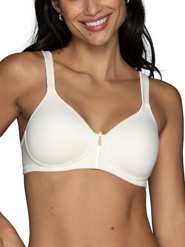 Vanity Fair Womens With 2-way Convertible Straps, Body Caress Full Coverage, Lightly Lined Cups Up To Dd Bra, Wirefree - Ivory, 34B US - Image 4