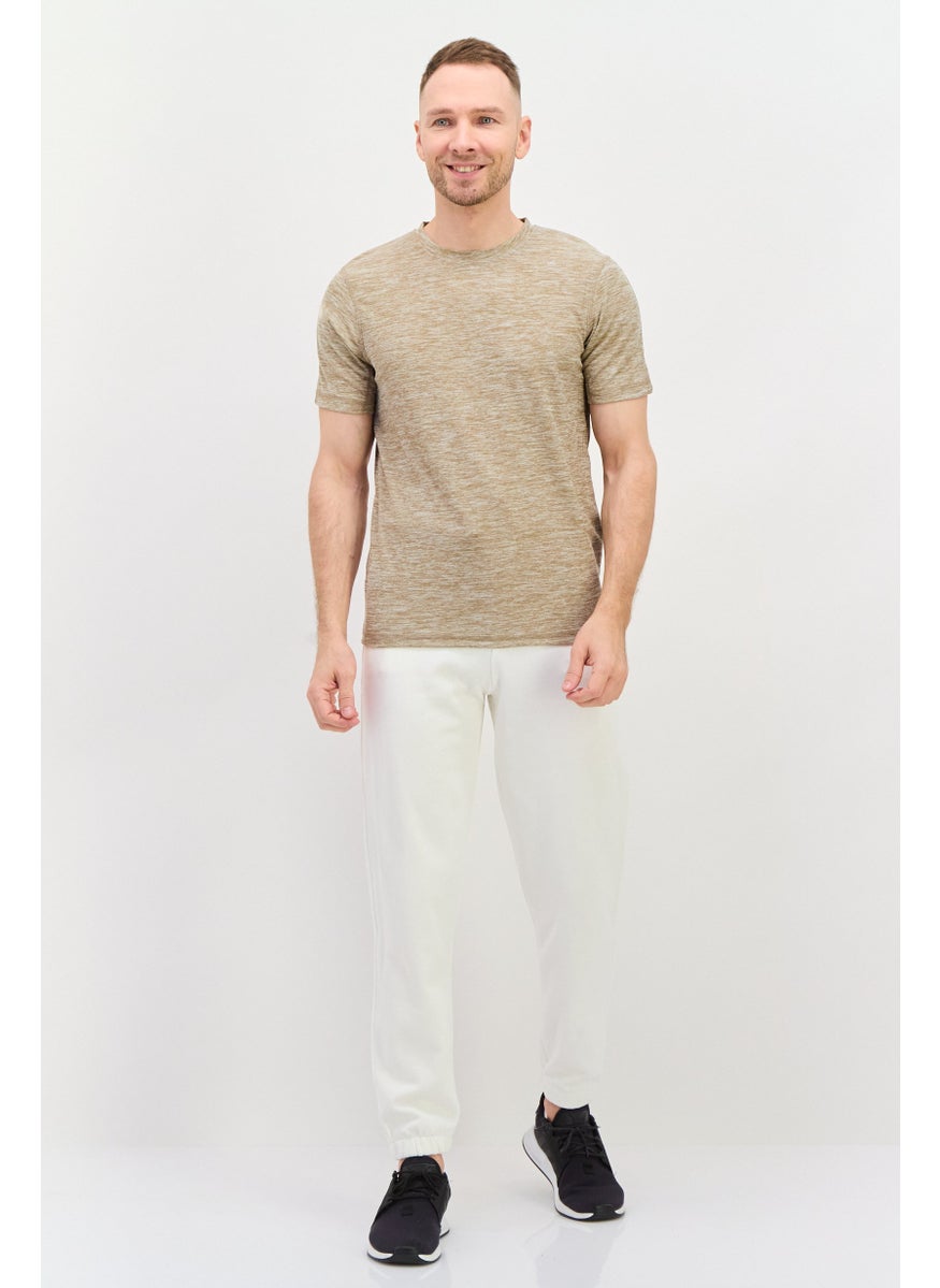 Scotch & Soda Men Regular Fit Brand Logo Jogger Pants, White  - Image 4