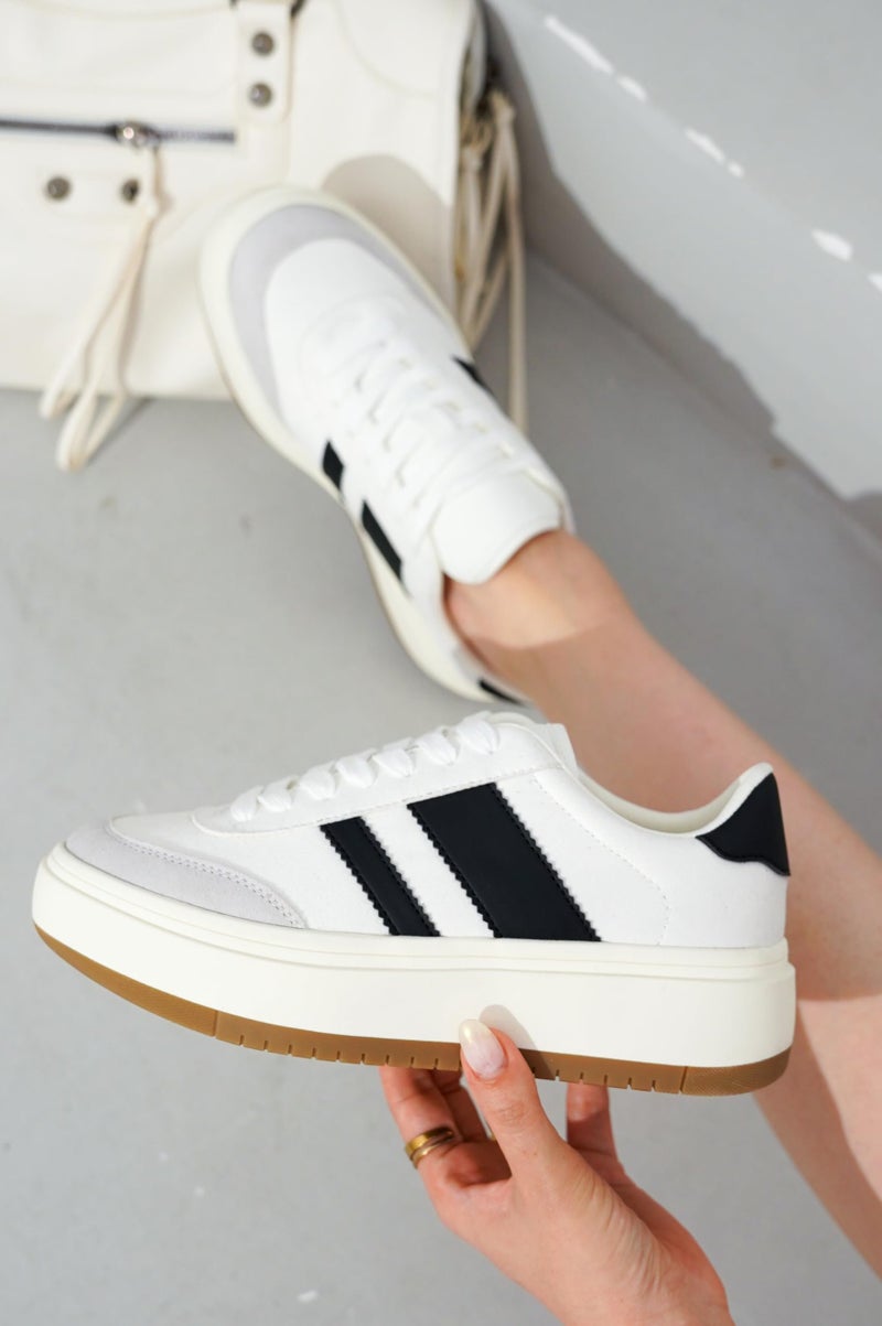 Project Cloud Platform Sneakers for Women - Lightweight Memory Foam Insole Womens Sneakers - Non-Slip Fashion Sneakers for Women Footwear - Women's Fashion Platform Shoes (Nita, White, 10) - Image 5