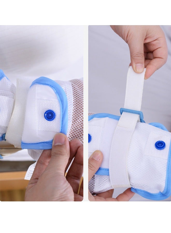 GMORO Medical Double Security Mitts Breathable Hand Restraints Safety Mitts Glove for Elderly & Medical Procedures with Extra Padding for Comfort & Protection  - Image 3