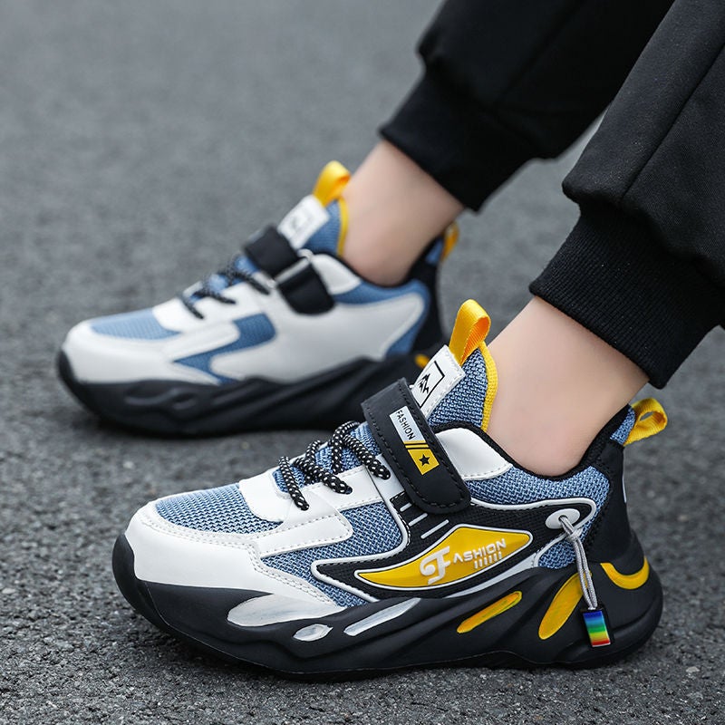 Mesh Sneakers Lightweight Flexible Sole Walking Shoes For Kids Indoor And Outdoor Activities - Image 1