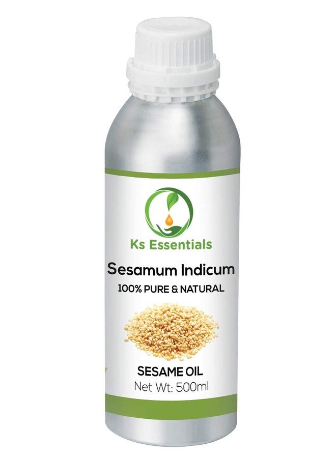 Ks Essentials 100% Pure Sesame Oil (Sesamum indicum) Natural Therapeutic Grade (500ml) - Image 2