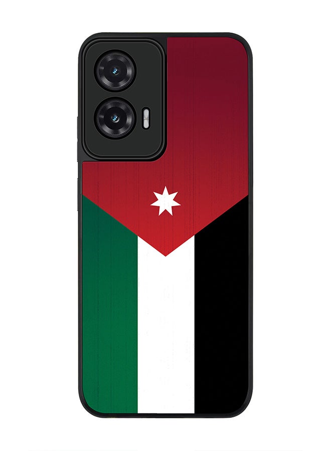 Stylizedd For Motorola Moto G35 Case,Slim fit Camera Protection, Shockproof Thin Phone cover  - Flag Of Jordan
