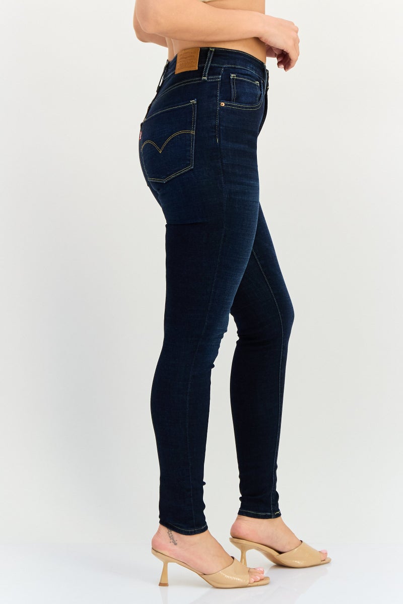 Levi's Women Skinny Fit Washed Stretchable Jeans, Blue - Image 2