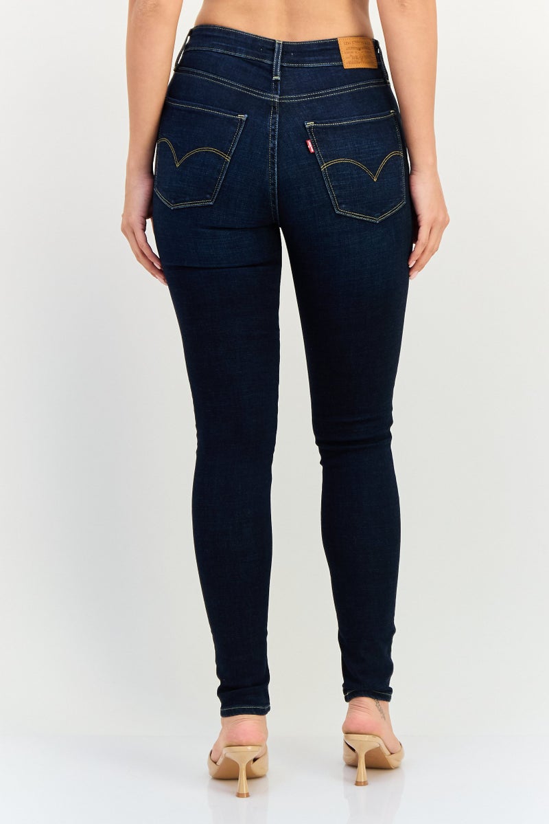 Levi's Women Skinny Fit Washed Stretchable Jeans, Blue - Image 3
