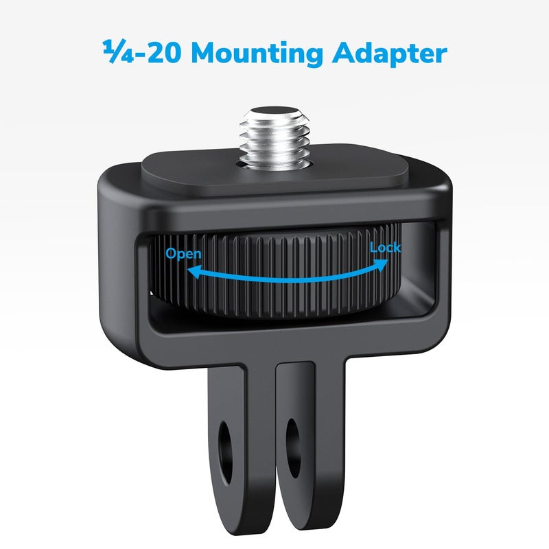 Sametop Flexible Adhesive Mount 3M Sticky Helmet Attachment Compatible with GoPro Hero 13 12 11 10 Max 9 8 7 6 Session Insta360 X5 X4 X3 X2 ONE DJI Osmo AKASO Action Cameras (2 Packs) - Image 5