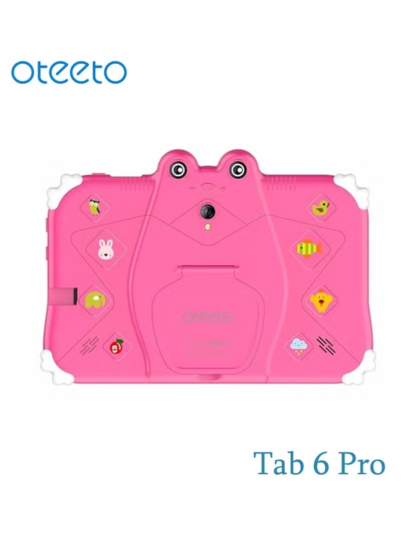 Oteeto Tab 6 Kids Android 13 Tablet | 7-Inch IPS HD Display | 4GB RAM + 128GB Storage | WiFi Connectivity | Durable Pink Kid-Proof Case | Educational Apps & Parental Controls | 3500mAh Battery | Lightweight Learning Tablet for Children Ages 3–12 - Image 3