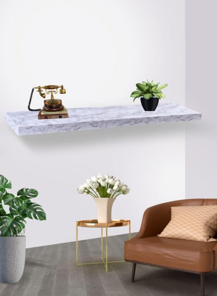 co arma Light Marble Wood Wall Shelves 120 cm - Image 1