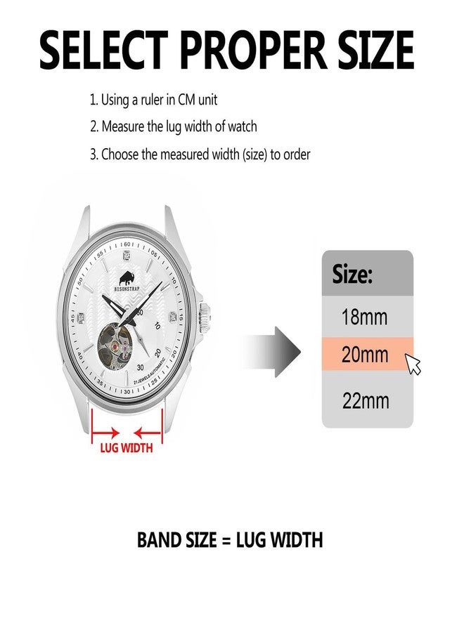 BISONSTRAP Nylon Watch Strap for Men, One Piece Military Strap, 20 mm, Black (Black Buckle) - Image 4