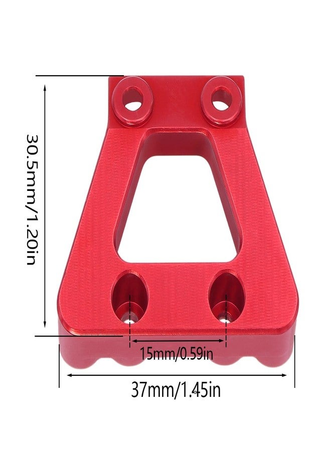 FACCNOY Front Support Frame Brace Metal Aluminum Alloy Center Driveshaft Upgrade Parts for MJX Hyper Go 1/14 14209 14210 RC Car Replacement Spare Parts 14310B, Red - Image 5