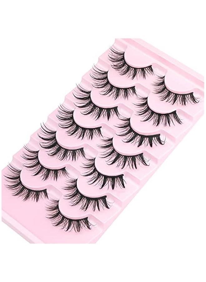 Arabest - 3D Spiky Thick Manga Style Natural False Eyelashes for Anime Cosplay Korean Makeup Individual Clusters Extension-Manhua Look - Image 1