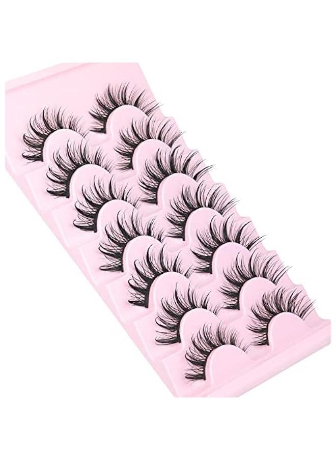 Arabest - 3D Spiky Thick Manga Style Natural False Eyelashes for Anime Cosplay Korean Makeup Individual Clusters Extension-Manhua Look - Image 1