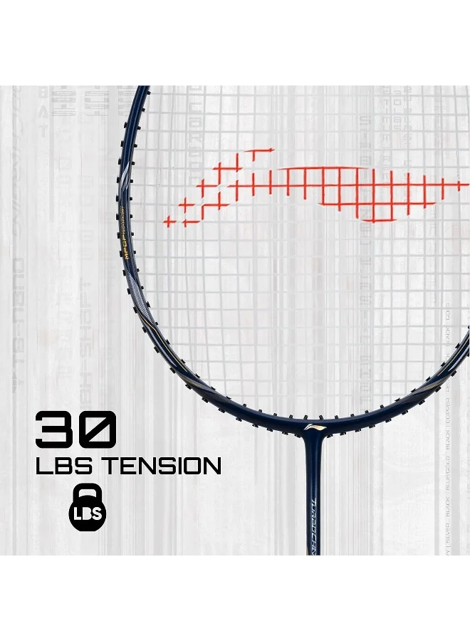 لي-نينج مضرب تنس الريشة لي نينج توربو تشارجينج زد بوست من ألياف الكربون مع غطاء كامل مجاني