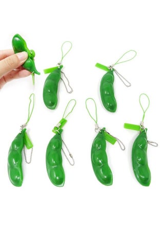 6Pcs Pea Pod Decompression Toy Squeeze Beans Peapod Fidget Toy Extrusion Edamame Pea Keychain Keyring Stress Relieving Keychain Toys - pzsku/Z94066CCBDDBB81A20AD5Z/45/_/1688193476/c7c27536-3287-4ed0-8d56-8e80e7e82f31