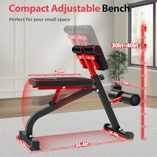BODYWAKER Roman Chair Back Extension Bench for Glute, Hamstring and Lower Back, Hyperextension Bench, Adjustable & Foldable Weight Bench for Home Gym Strength Training (Black) - Image 5